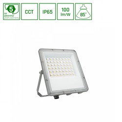 LED-Strahler Noctis Max 50 W IP65, CCT (Farbtemperatur einstellbar), grau