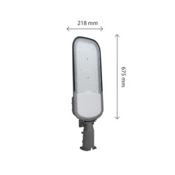 LED-Straßenleuchte Streetos 2 150 W 4000 K IP65, mit Bewegungsmelder, grau – Foto 8