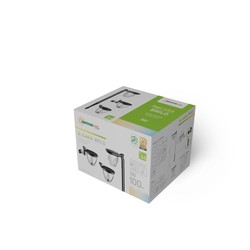 Wandleuchte Solara Brilo 1 W IP44, CCT (Farbtemperatur einstellbar), schwarz
