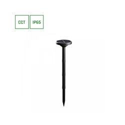Lampada da giardino Solara Plato 1 W IP65, CCT (temperatura di colore regolabile), nero – foto 2