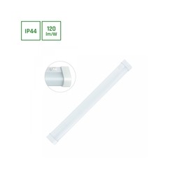 LED wall light Aquatica 15 W 6000 K IP44, round, with switch, white – photo 3