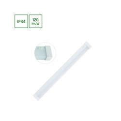 Aplique LED Aquatica 15 W 4000 K IP44, cuadrado, con interruptor, blanco – foto 2