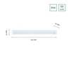 LED wall light Aquatica 15 W 4000 K IP44, square, with switch, white – photo 4