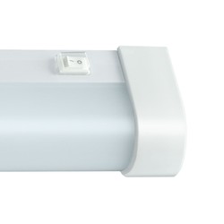 Светодиодный настенный светильник Aquatica 15 W 3000 K IP44, круглый, с выключателем, белый