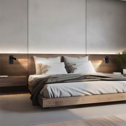Wandlamp Madara GU10 IP20, met schakelaar, zwart – foto 4