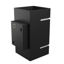 Aplique Squalla Lumo G9 IP20, cuadrado, negro – foto 2