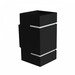 Applique Squalla Lumo G9 IP20, quadrato, nero – foto 3