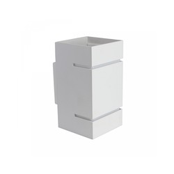 Applique Squalla Lumo G9 IP20, quadrato, bianco