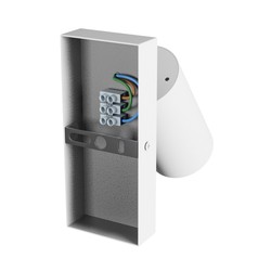 Applique Squalla Variosa GU10 IP20, rotondo, con interruttore, bianco – foto 5