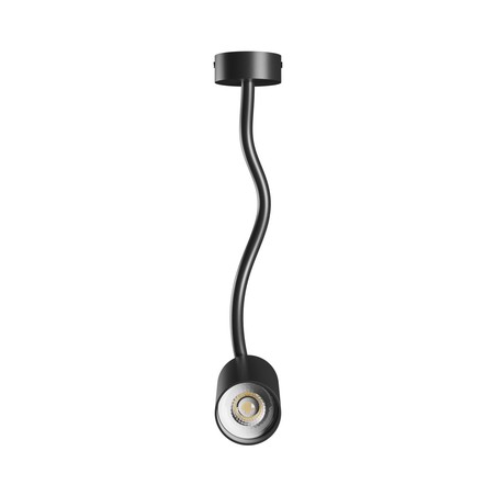 LED-wandlamp Variosa GU10 IP20, flexibel, rond, zwart