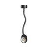 Applique LED Variosa GU10 IP20 flexible ronde noire
