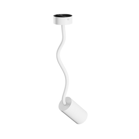 LED wall light Variosa GU10 IP20, flexible, round, white