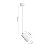 LED wall light Variosa GU10 IP20, round, white – photo 6