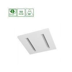 LED-panel Algine Doppio 600 × 600 mm 40 W 4000 K IP20, vit – foto 3