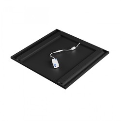 Panel LED Algine 600 × 600 mm 40 W IP20, CCT (regulowana temperatura barwowa), czarny – zdjęcie 3