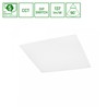 Panel LED Algine 600 × 600 mm 26 W IP20, CCT (temperatura de color ajustable), antideslumbramiento, blanco