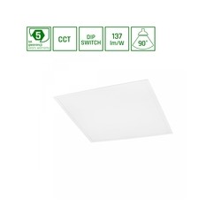 Pannello LED Algine 600 × 600 mm 26 W IP20, CCT (temperatura di colore regolabile), antiabbagliamento, bianco – foto 2
