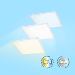 Πάνελ LED Algine 600 × 600 mm 30 W IP20, CCT (ρυθμιζόμενη θερμοκρασία χρώματος), λευκό