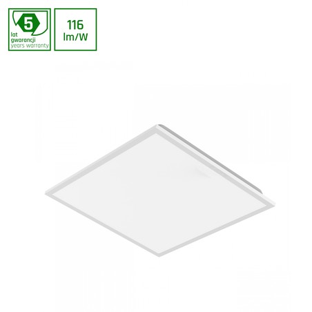 Panel LED Algine 600 × 600 mm 40 W 4000 K IP40, biały