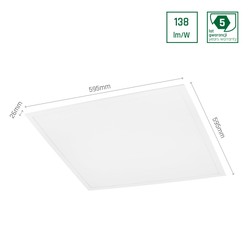 Panel LED Algine Philips Rec 595 × 595 mm 40 W 3000 K IP20, biały – zdjęcie 5