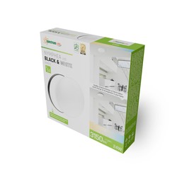 Plafonier LED estanque Nymphea 24 W IP54, CCT (temperatura de cor ajustável), redondo, branco – SLI031035CCT_PW