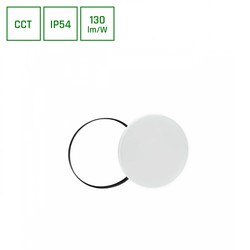 LED bulkhead light Nymphea 24 W IP54, CCT (adjustable colour temperature), round, white – SLI031035CCT_PW – photo 2