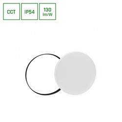 LED-plafonnière Nymphea 32 W IP54, CCT (instelbare kleurtemperatuur), rond, wit – foto 3