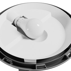 LED bulkhead light Nymphea Omni E27 IP65, round, black – photo 6