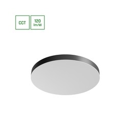 LED-Wand- und Deckenleuchte Nymphea Optima 65 W IP20, CCT (Farbtemperatur einstellbar), rund, weiß