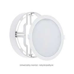 LED-downlight Algine 18 W 3000 K IP20, inbouw, opbouw, rond – foto 9