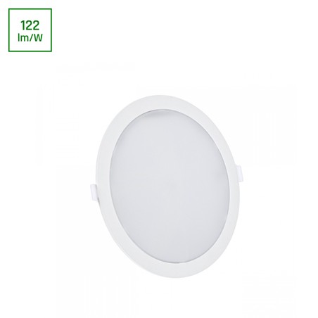 Downlight LED Algine 18 W 4000 K IP20, da incasso, a plafone, rotondo