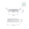 LED-downlight Algine 6 W 4000 K IP20, inbouw, opbouw, rond – foto 4