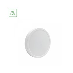 Downlight LED Algine 24 W 4000 K IP20, de superfície, redondo, branco – foto 4