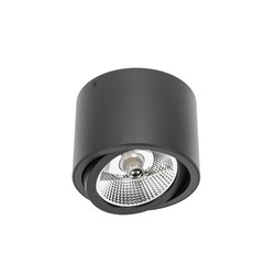 AR111 LED spotlight Chloe GU10 IP20, round, adjustable, black