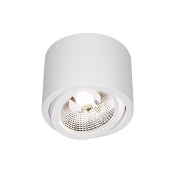 Faretto LED AR111 Chloe GU10 IP20, rotondo, orientabile, bianco – foto 7