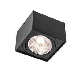 AR111 LED spotlight Chloe GU10 IP20, square, black
