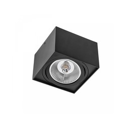 AR111 LED spotlight Chloe GU10 IP20, square, black – photo 2