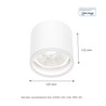 AR111 LED spotlight Chloe GU10 IP65, round, white – photo 2