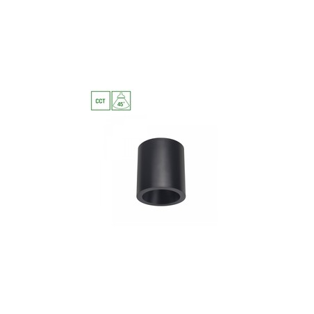 Plafón LED Chloe Complete 7 W IP20, CCT (temperatura de color ajustable), de superficie, redondo, antideslumbramiento, negro