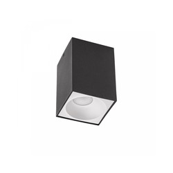 LED ceiling light Chloe Elemento GU10 IP20, square, black – photo 6