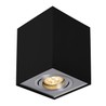 Foco LED Chloe GU10 IP20, cuadrado, orientable, negro – foto 2