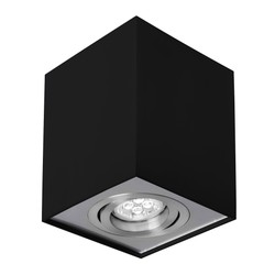 LED spotlight Chloe GU10 IP20, square, adjustable, black – photo 4
