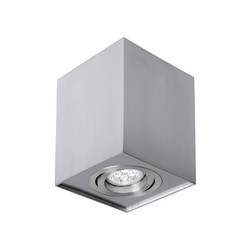 LED-spot Chloe GU10 IP20, fyrkantig, vridbar, aluminium – foto 2