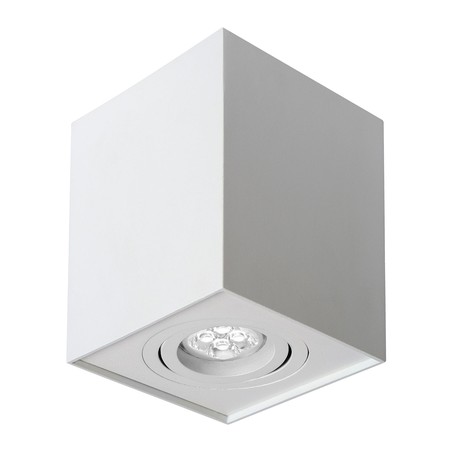 LED spotlight Chloe GU10 IP20, square, adjustable, white
