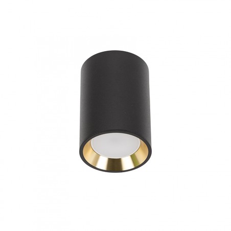 Plafoniera LED Chloe Edge GU10 IP20, rotondo, nero – SLIP005016
