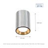 Πλαφονιέρα LED Chloe Edge GU10 IP20, στρογγυλό, μαύρο – SLIP005014 – φωτογραφία 6