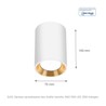 LED ceiling light Chloe Edge GU10 IP20, round, white – photo 5