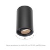 LED ceiling light Chloe GU10 IP20, surface-mounted, round, adjustable, black