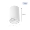 Plafoniera LED Chloe GU10 IP20, a plafone, rotondo, orientabile, bianco – foto 4