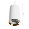 LED-Deckenleuchte Chloe Variosa GU10 IP20, Aufbau, rund, weiß – Foto 3